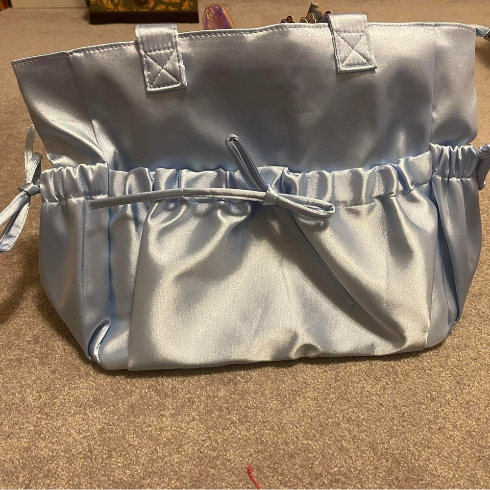 Blue satin Women's Bag - Picture 1 of 7